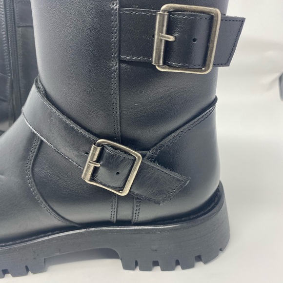 Steve Madden moto Boots Black, Size 9 1/2, - Picture 6 of 8